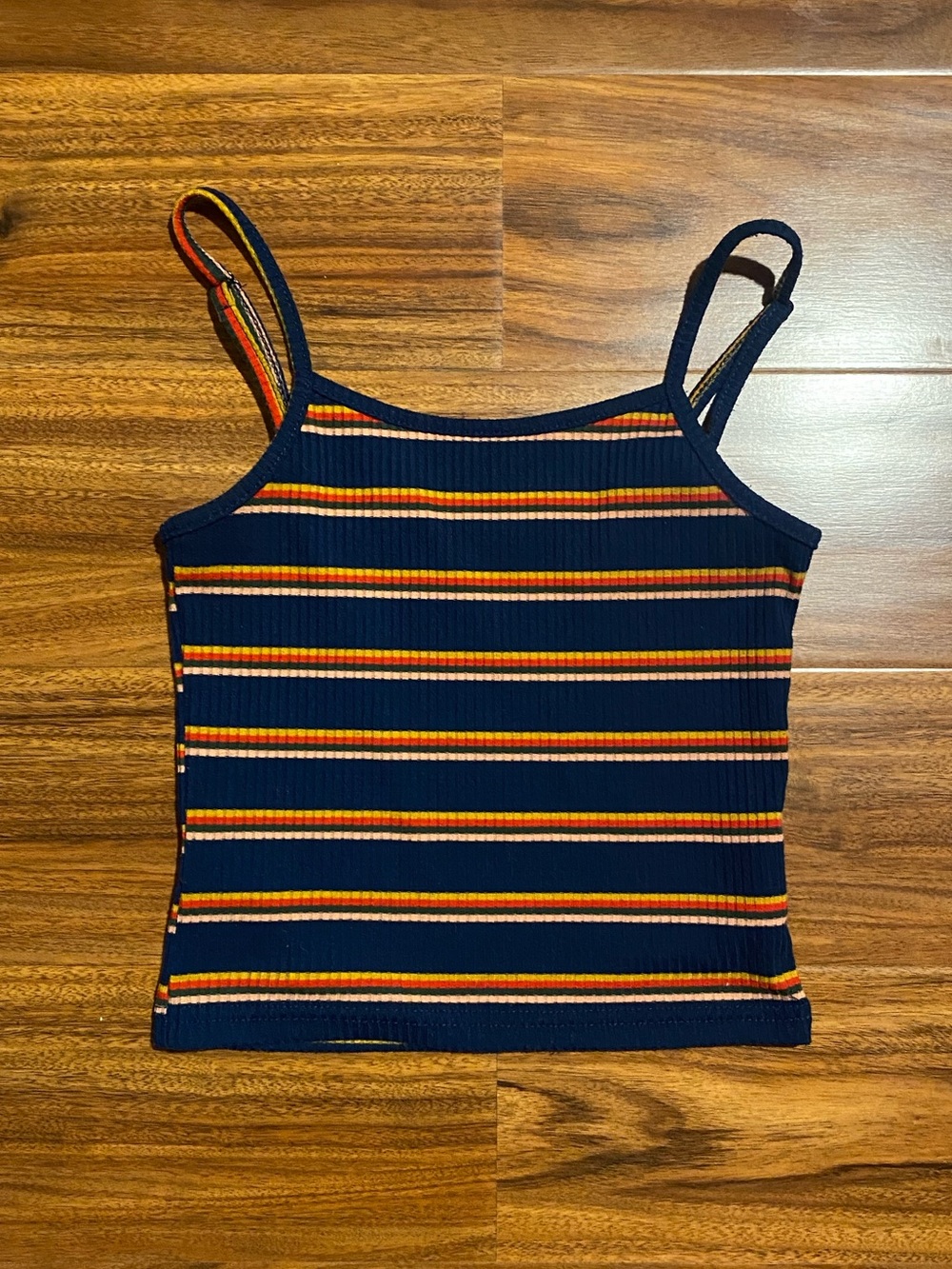 DAZY retro inspired Block Striped Cami Top